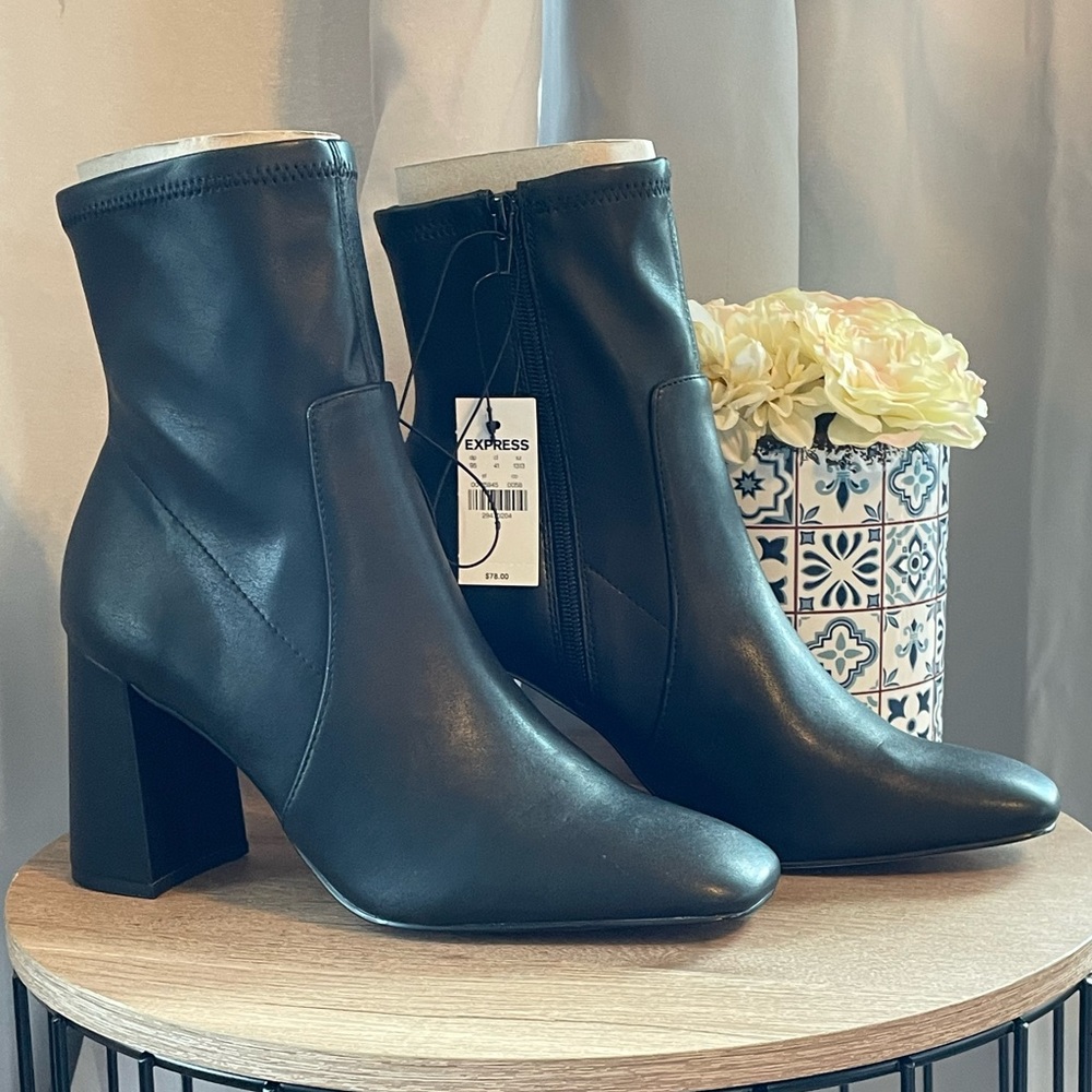 Express block heel booties!! Brand new (no box)